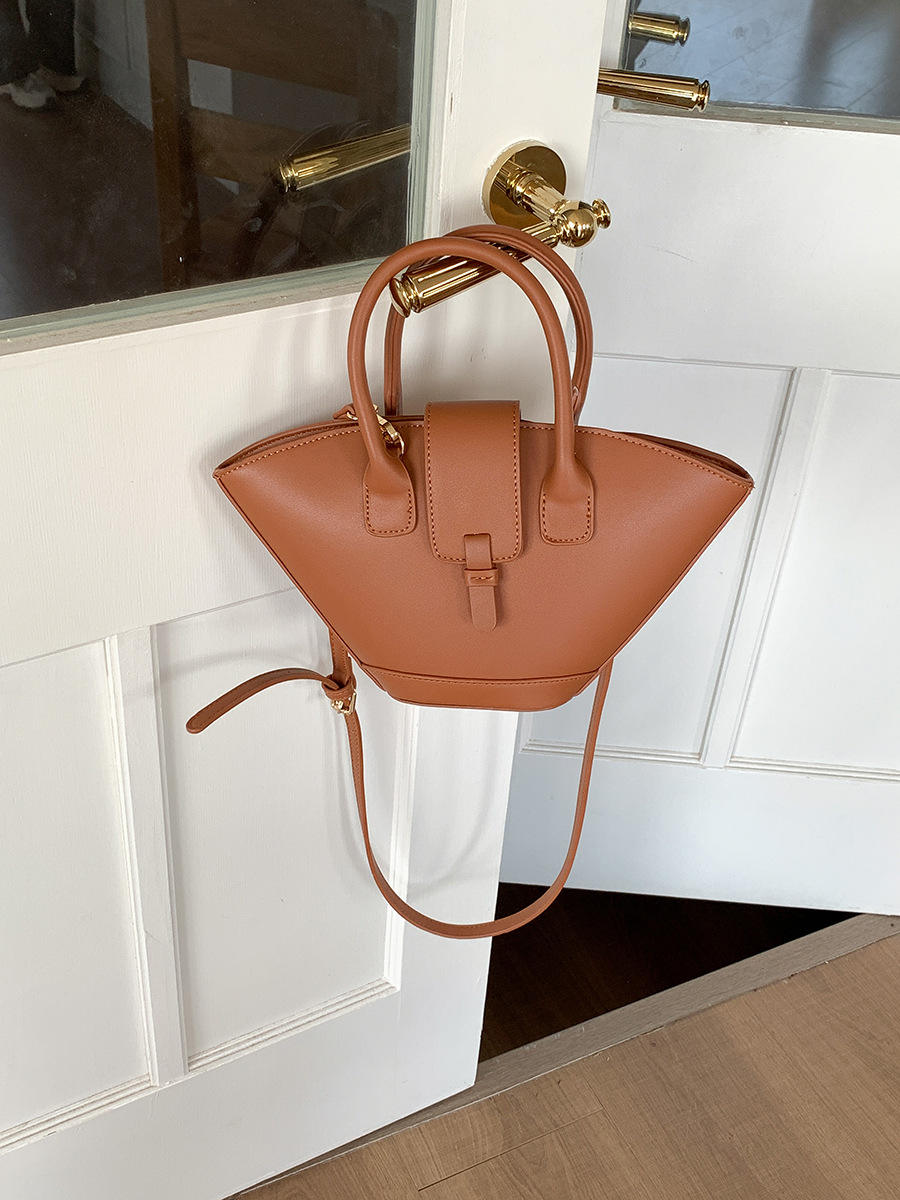 PU Crossbody Bucket Zipper Lady Style